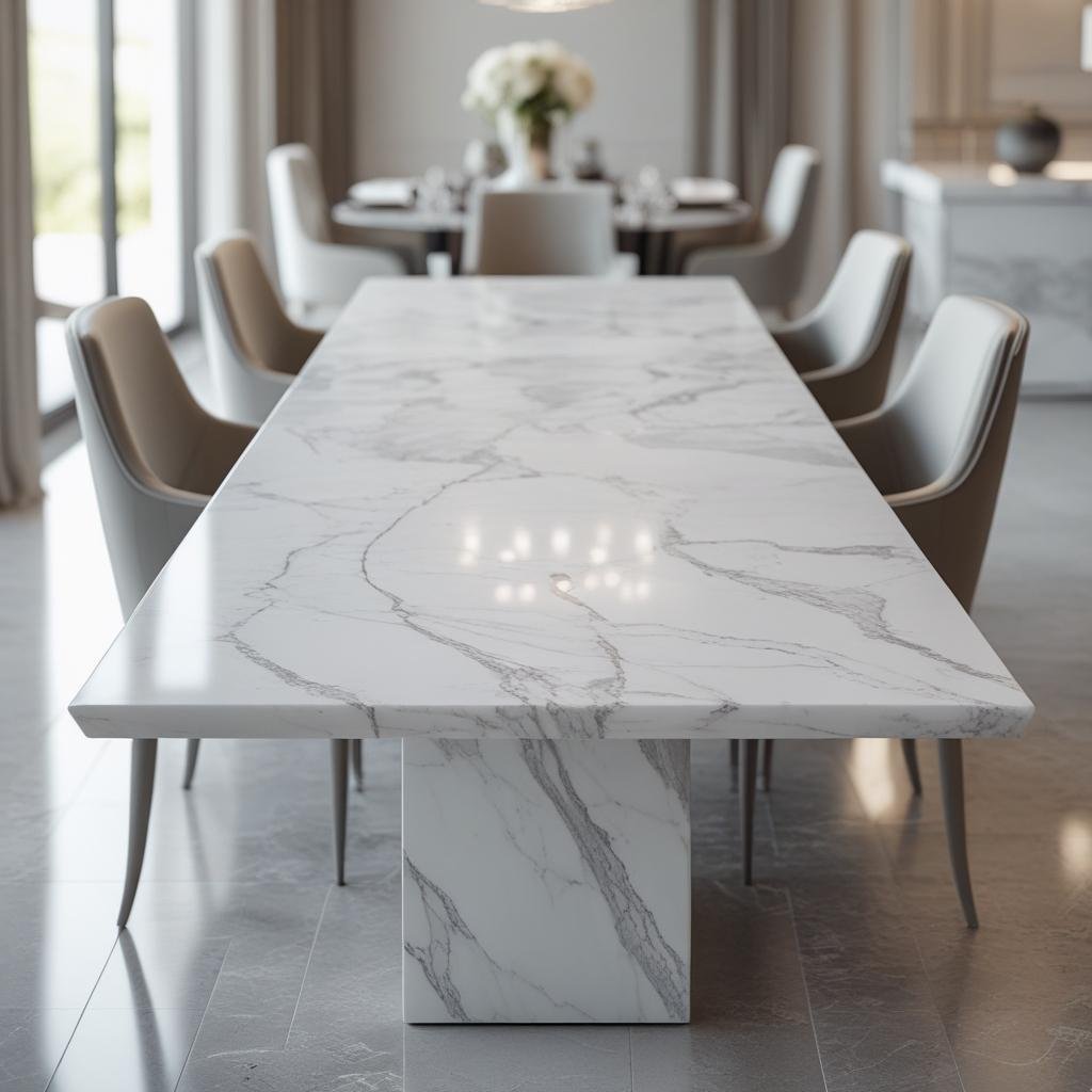 Marble Dining Table Set