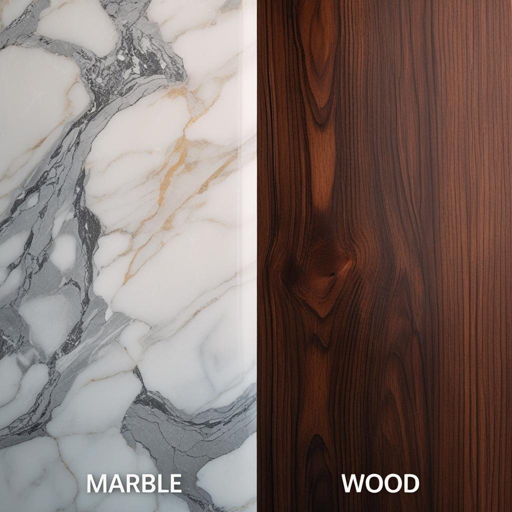 Marble VS Wood