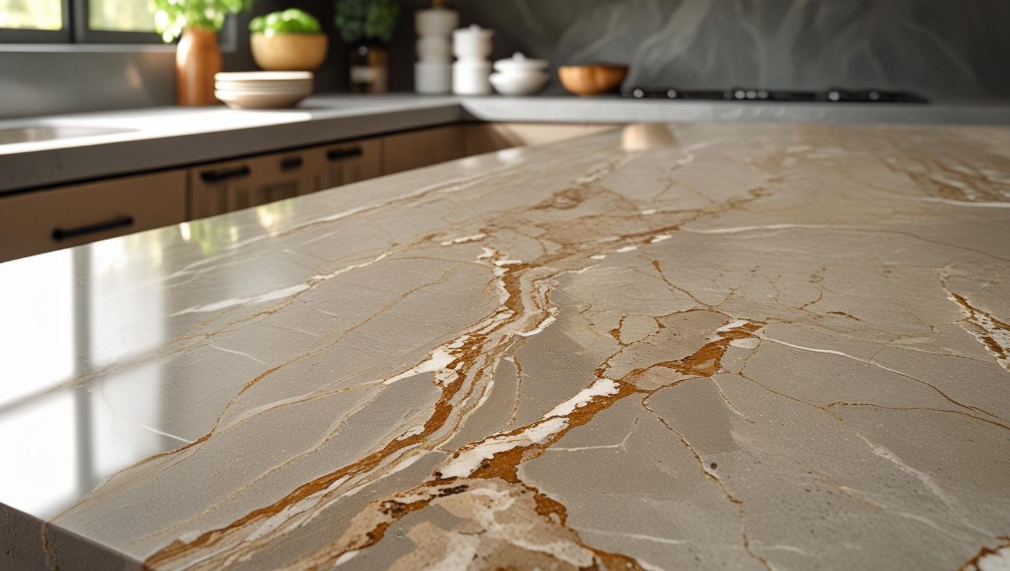 Quartz kitchen top