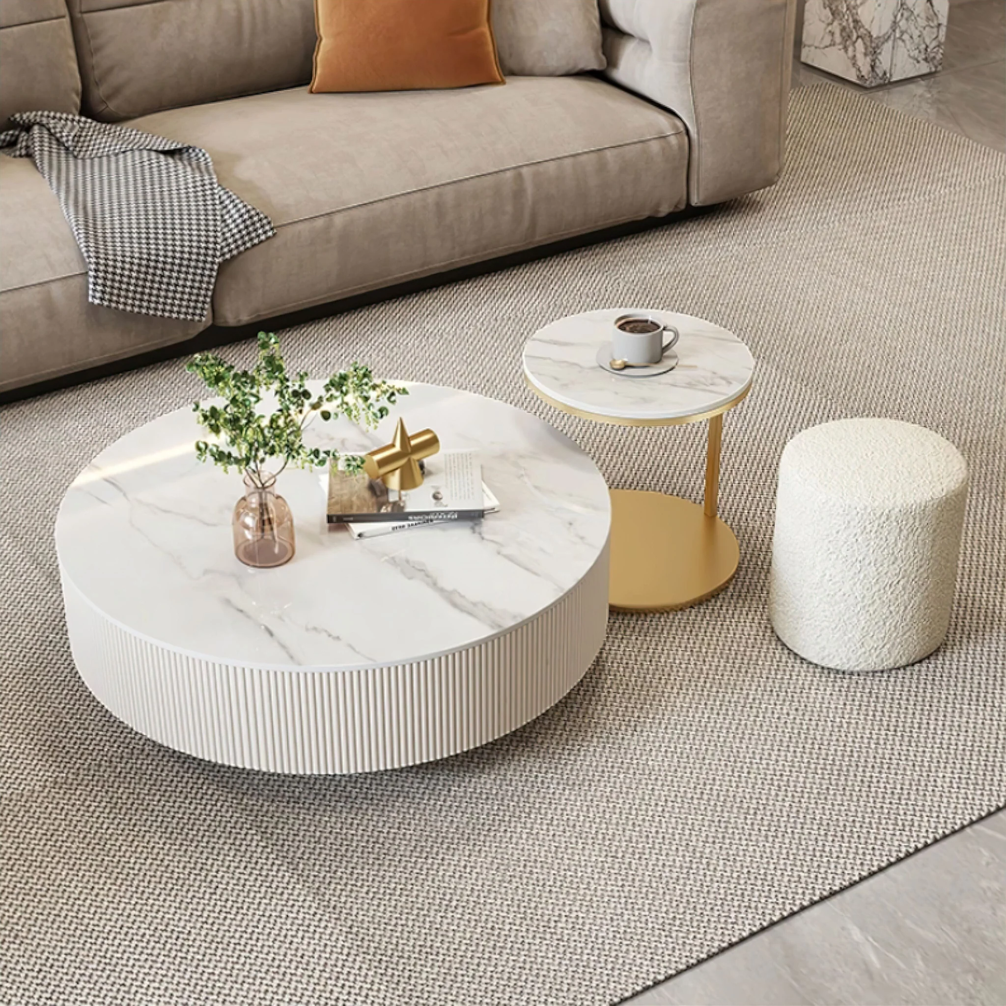 Round Marble Coffee Table