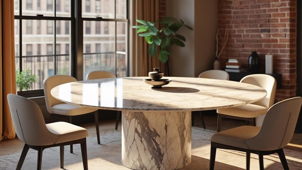 Round Marble Dining Tables